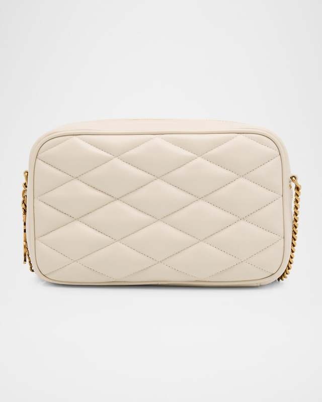 Mini Camera Bag in Quilted Leather